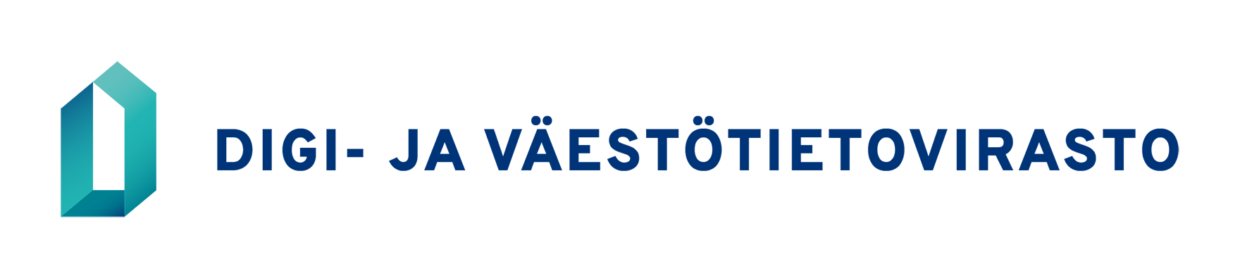 Digi- ja väestötietoviraston tunnus ja logo.