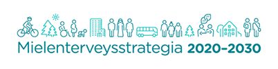 Kansallisen mielenterveysstrategian logo.