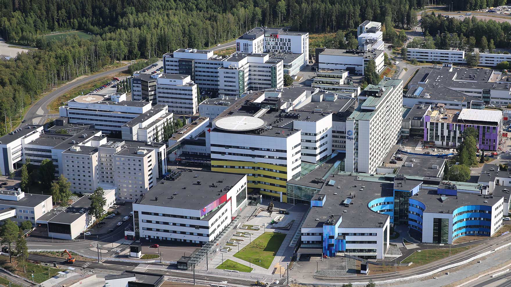 Ilmakuva Taysin alueesta.